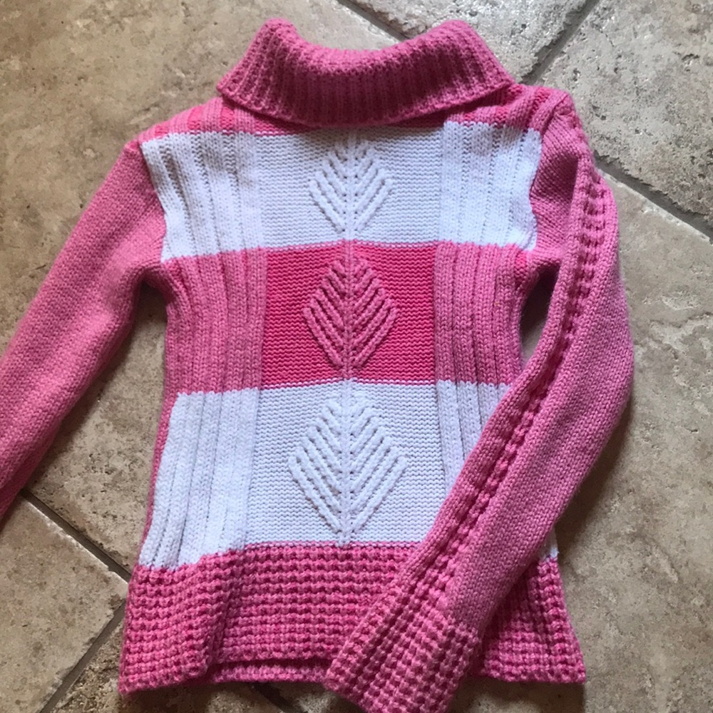 Girls knit turtleneck sweater